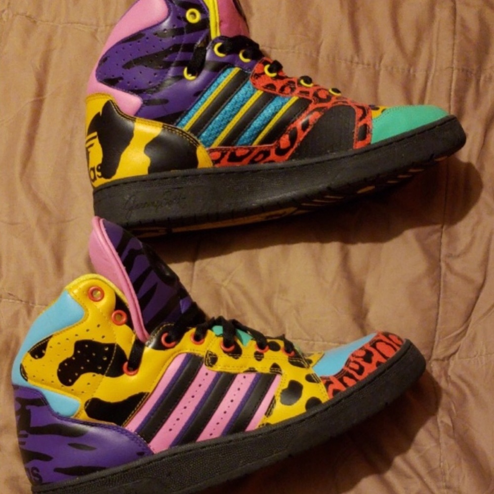 **RARE**ADIDAS JEREMY SCOTT INSTINCT ANIMAL PRINT